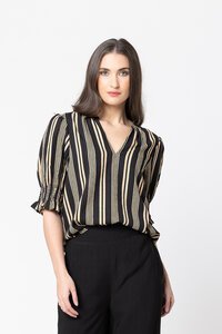 Seeking Lola Butterfly Stripe Top