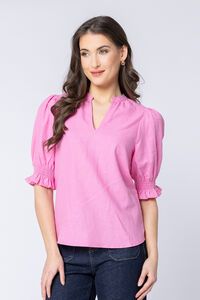 Seeking Lola Bubblegum Relaxed Butterfly Top