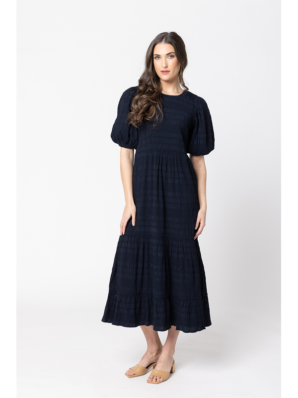 Seeking Lola Carefree Smock Midi Dress