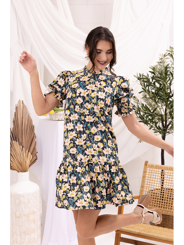 Seeking Lola Midnight Bouquet Impressionable Dress