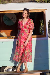 Seeking Lola Canvas Bloom Cheerful Dress