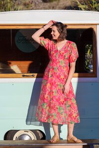 Seeking Lola Canvas Bloom Cheerful Dress