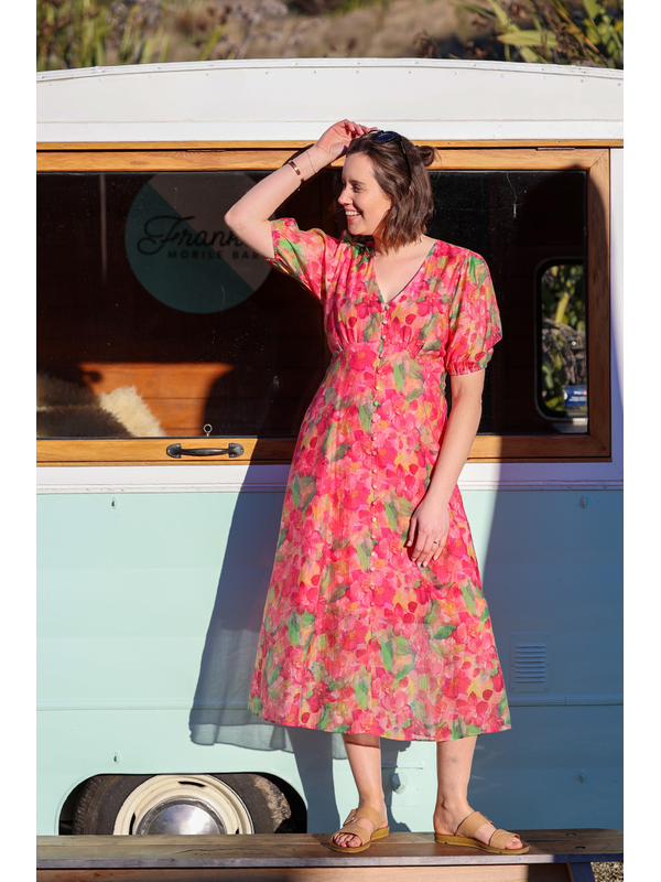 Seeking Lola Canvas Bloom Cheerful Dress