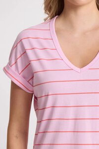 Stella + Gemma Soho Cuff Stripe V Tee