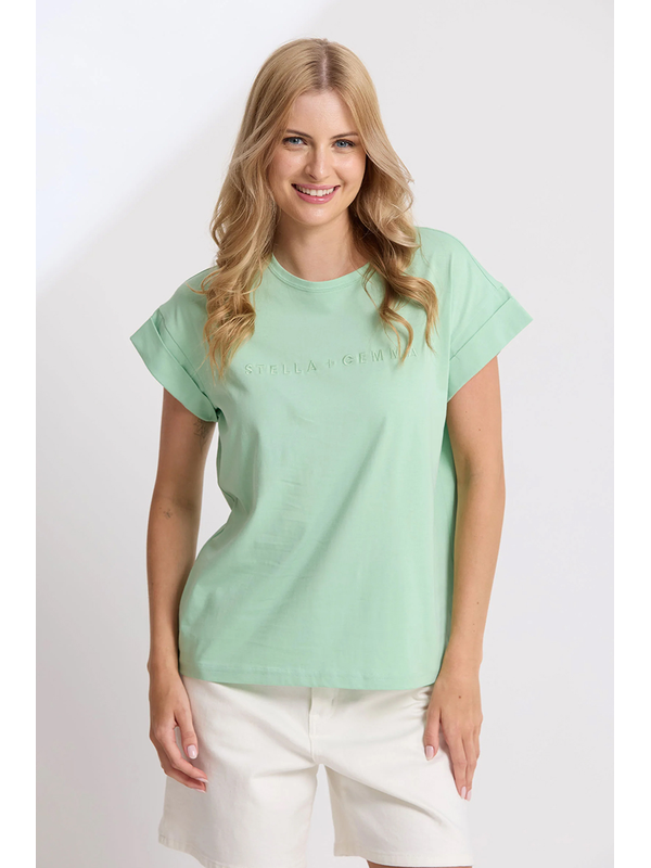 Stella + Gemma Mint Cuff Tee