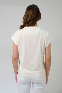 Stella + Gemma Cuff Zebra Cross Tee