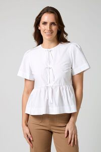 Stella + Gemma White Eva Blouse