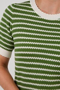 Stella + Gemma Charly Green Stripe Top