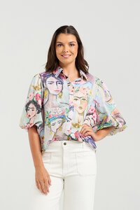 Nmbr Rose Frida Jojoba Top