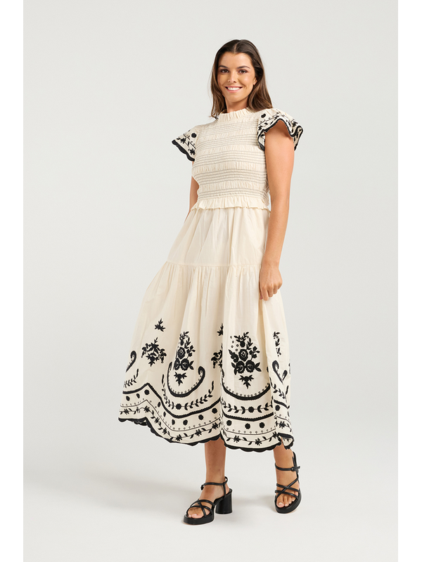 Nmbr Rose Tuscan Florals Mia Dress