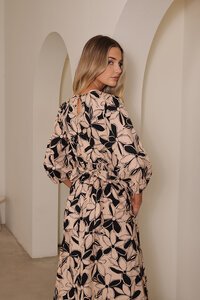 Fria The Label Flower Balloon Midi Dress