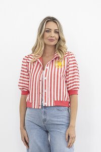 Moss Dafni Stripe Bomber Jacket