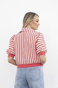 Moss Dafni Stripe Bomber Jacket
