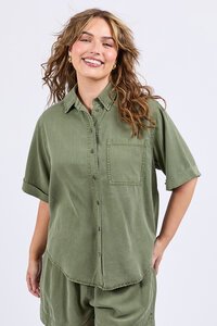 Elm Bliss Washed Shirt Clover
