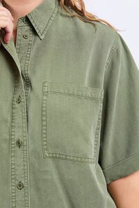 Elm Bliss Washed Shirt Clover