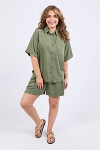 Elm Bliss Washed Shirt Clover