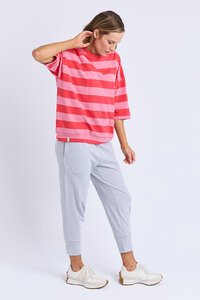 Elm Mazie Block Stripe Sweat Cayenne 