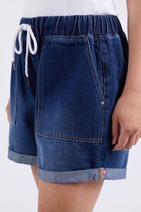 Elm Emma Relaxed Denim Short Dark Blue Wash
