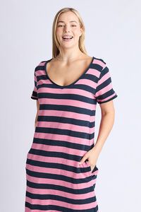 Elm Maeve Midi Stripe Dress