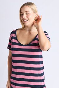 Elm Maeve Midi Stripe Dress