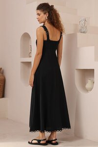 Iris Maxi Scallop Trim Maxi Dress
