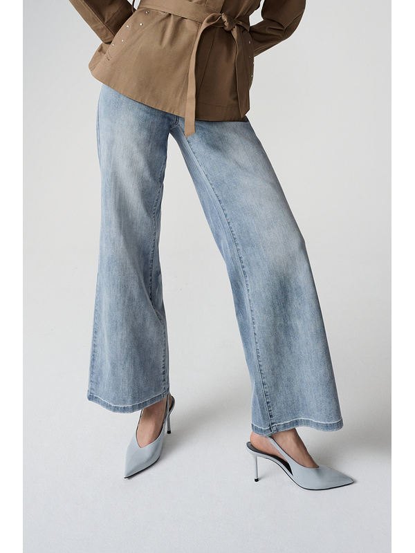 Joseph Ribkoff Goldie Classic Wide-Leg Stretch Jeans