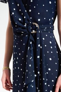 Joseph Ribkoff Signature Chiffon Print Wrap Dress