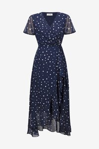 Joseph Ribkoff Signature Chiffon Print Wrap Dress