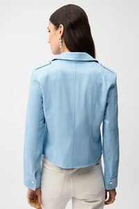 Joseph Ribkoff Foiled Faux Suede Fitted Jacket