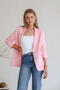 Miracle Linen Blend Fully Lined Blazer