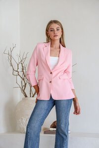 Miracle Linen Blend Fully Lined Blazer