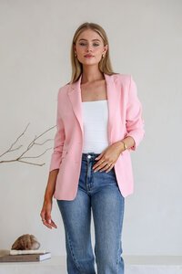 Miracle Linen Blend Fully Lined Blazer