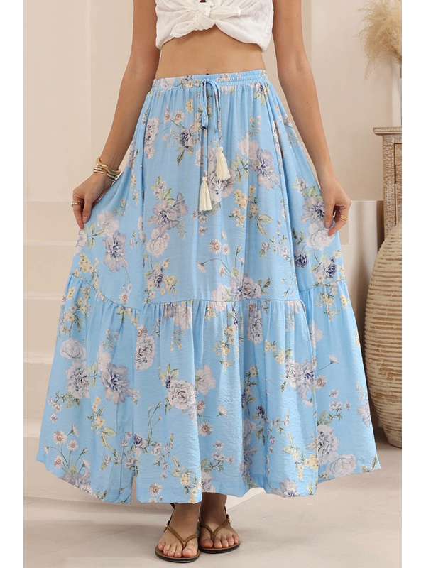 Iris Maxi Floral Maxi Skirt