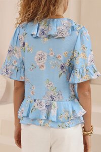 Iris Maxi Ruffle Blouse