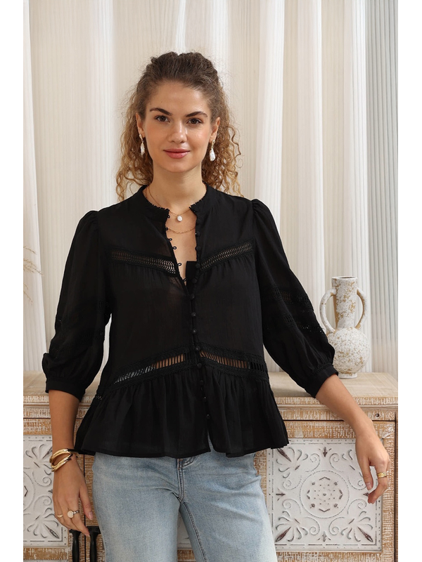 Iris Maxi Ladder Detail Top