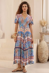 Iris Maxi Nautical Midaxi Dress