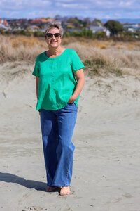 Preen Plain Swing Up Down Hem Top