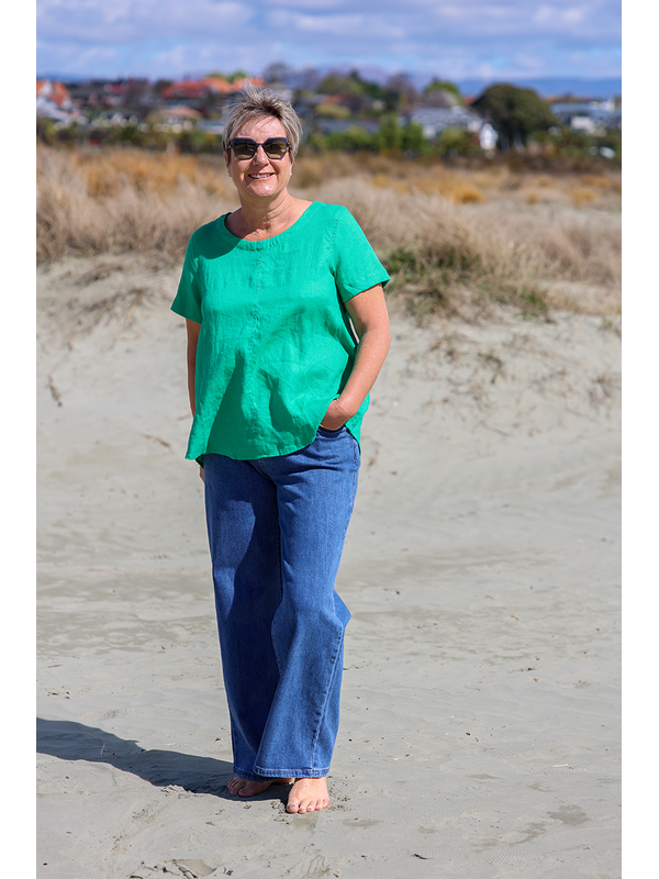 Preen Plain Swing Up Down Hem Top