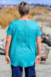 Preen Plain Swing Up Down Hem Top