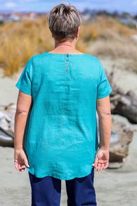 Preen Plain Swing Up Down Hem Top