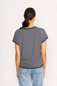 Memo Knit Back Round Neck Top