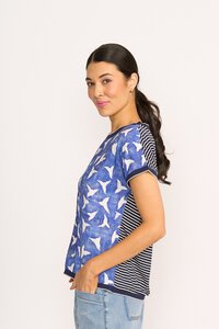 Memo Knit Back Round Neck Top