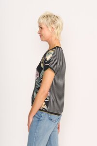 Memo Knit Back Round Neck Top