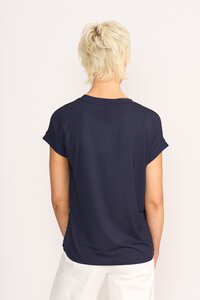 Memo Contrast Trim Top
