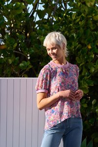 Memo Swing Rib Trim Tee