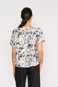 Foil Pleat Neck Top