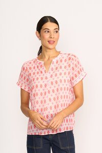 Memo Drop Hem Blouse