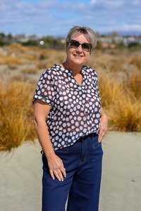 Memo Drop Hem Blouse