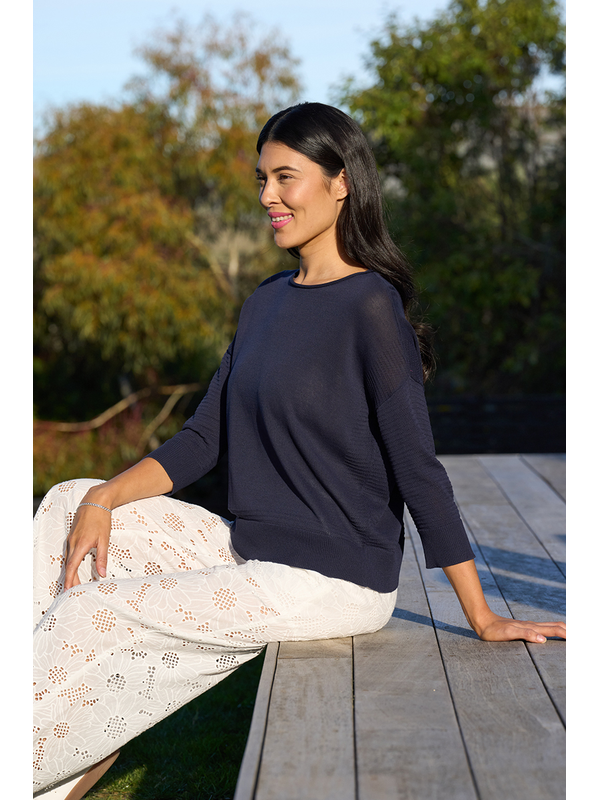 Oh Three Contrast Knit Jumper