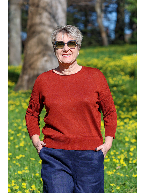 Oh Three Contrast Knit Jumper